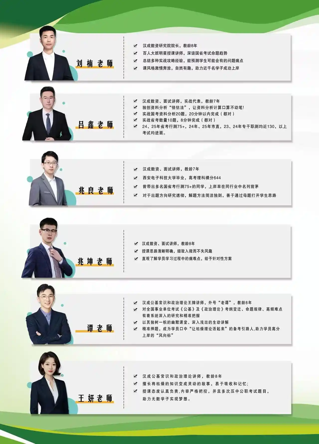 汉成教育面试优秀讲师